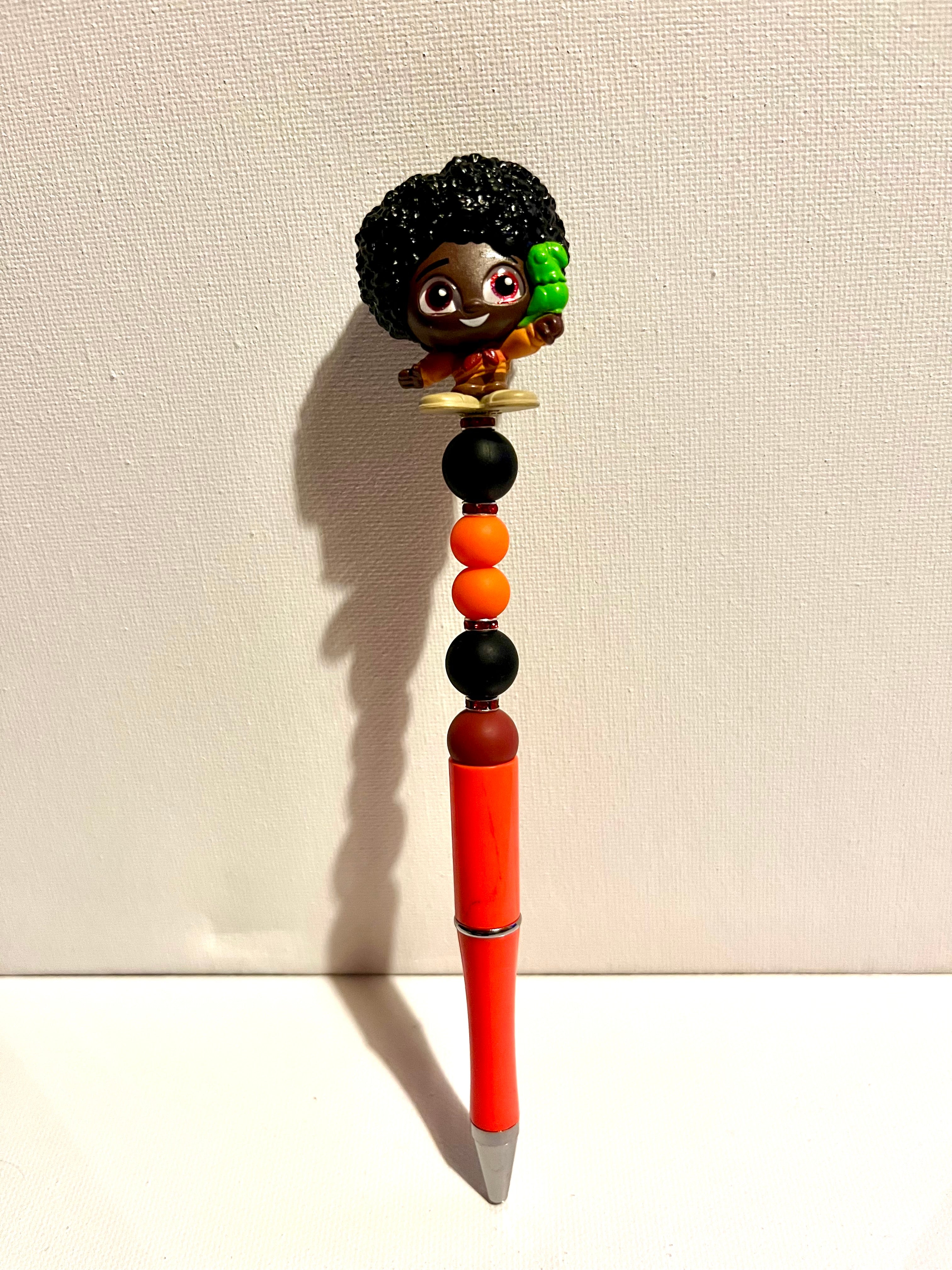 Cute “Encanto” Antonio Madrigal w/Signature Parrot Bead Character Pen