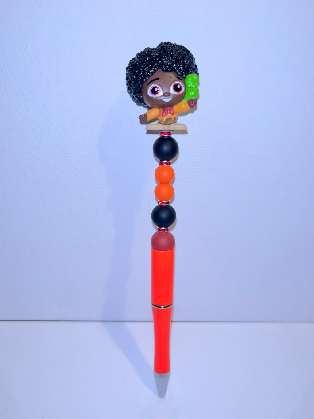 Cute “Encanto” Antonio Madrigal w/Signature Parrot Bead Character Pen