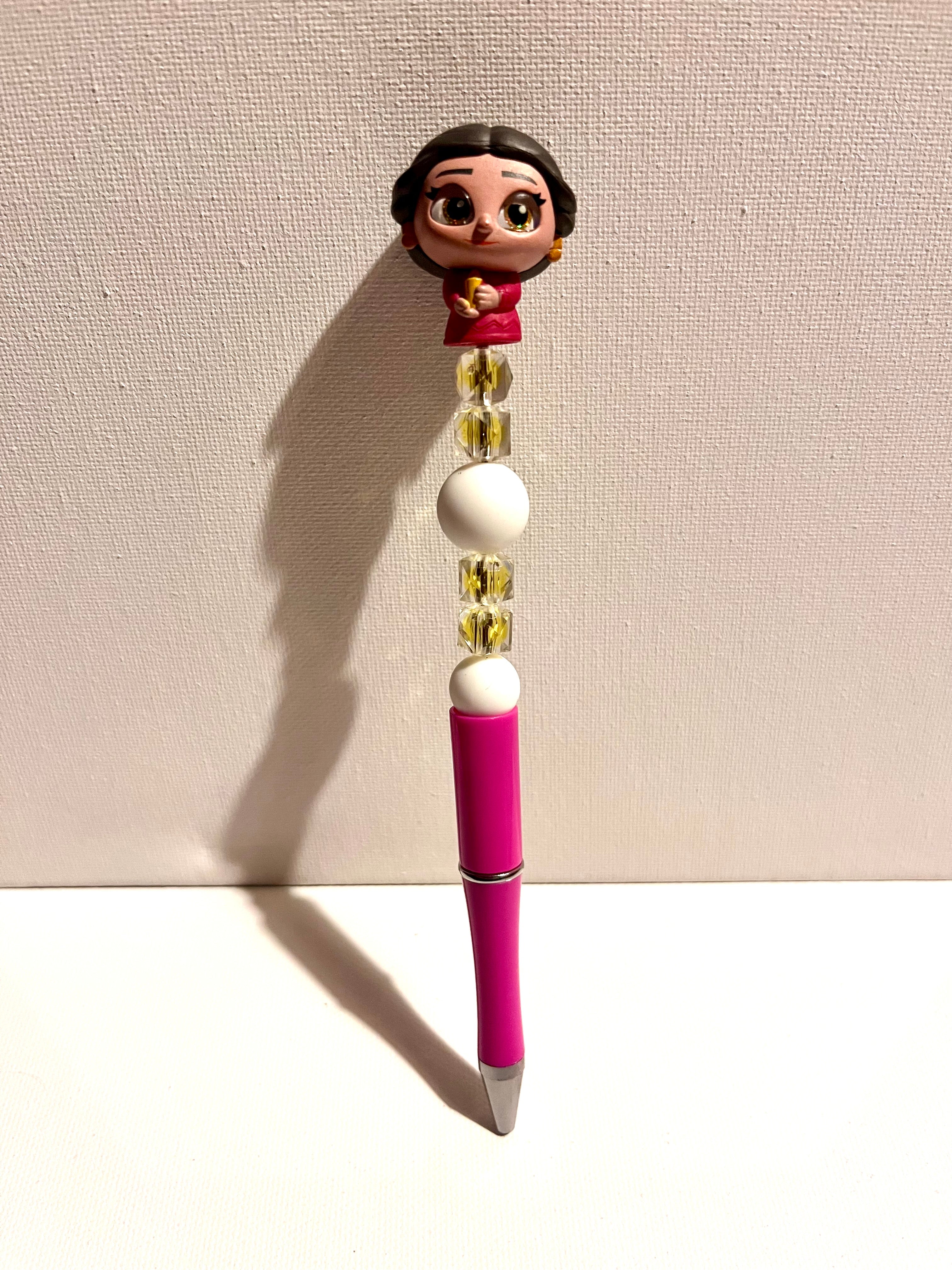 “Encanto” Alma Madrigal Character Beaded Ballpoint Pen
