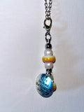 Inspirational “She Believed She Could So She Did” Yellow/Orange Striped Cupcharm