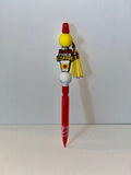 Novelty Red, White & Yellow ‘My Blood Type Is Coffee’ Mechanical Pencil w/Tassel