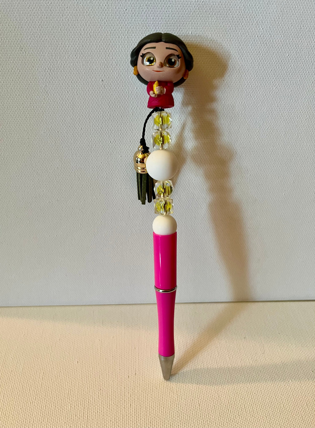 “Encanto” Alma Madrigal Character Beaded Ballpoint Pen