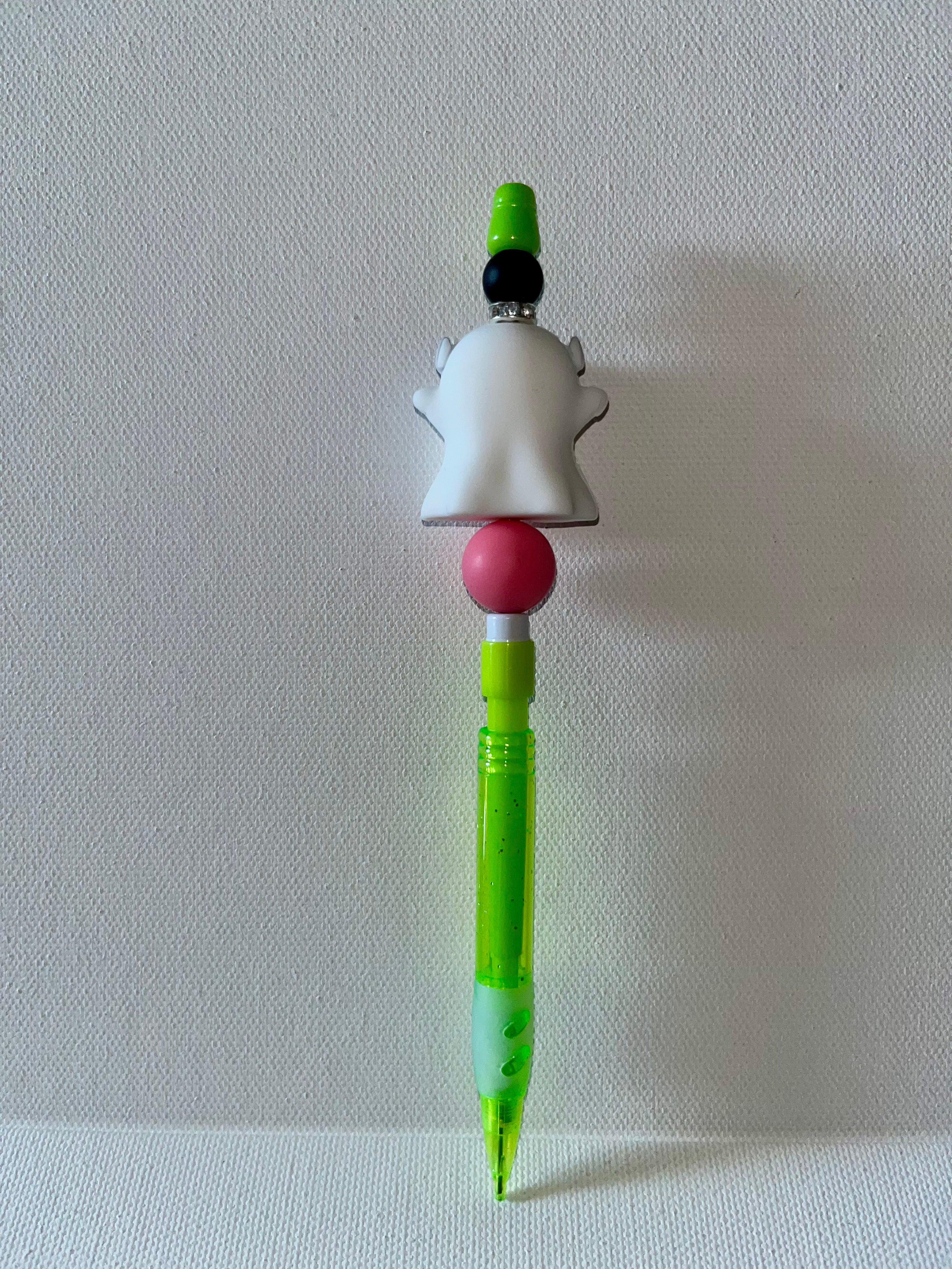 Novelty Ghost Mechanical Pencil in Bright Green and Pink
