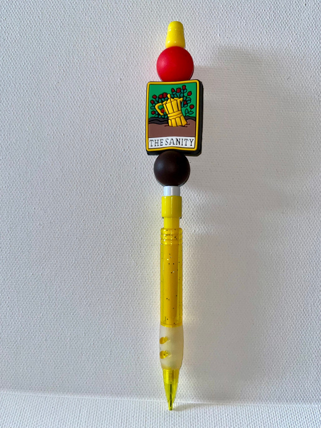 Yellow Novelty 'The Sanity' Decorative Mechanical Pencil