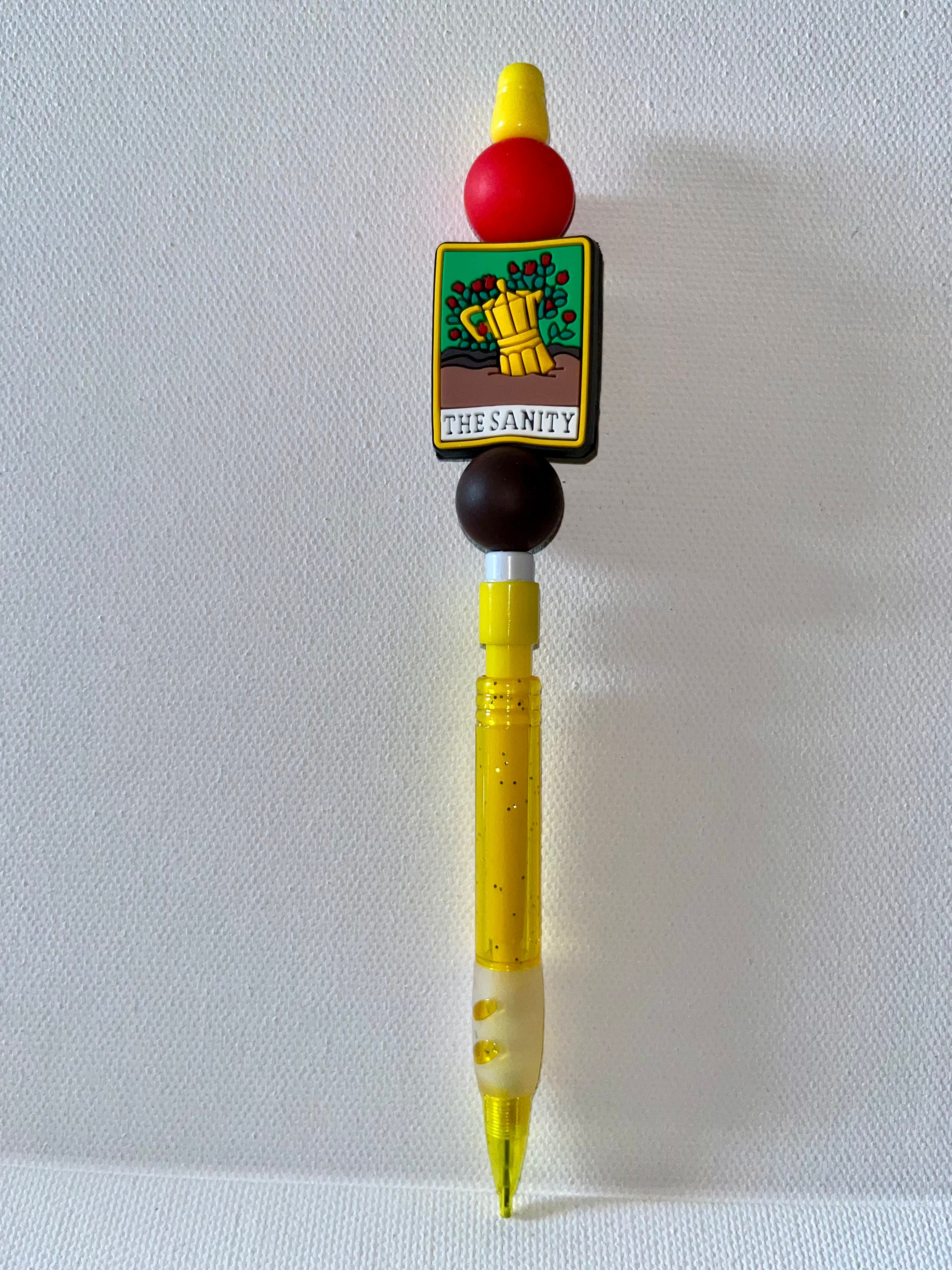 Yellow Novelty 'The Sanity' Decorative Mechanical Pencil