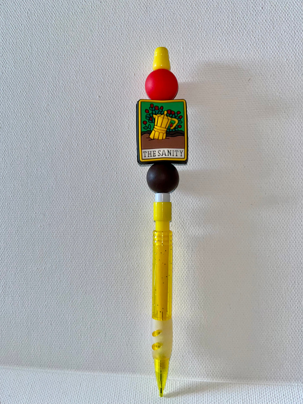 Yellow Novelty 'The Sanity' Decorative Mechanical Pencil
