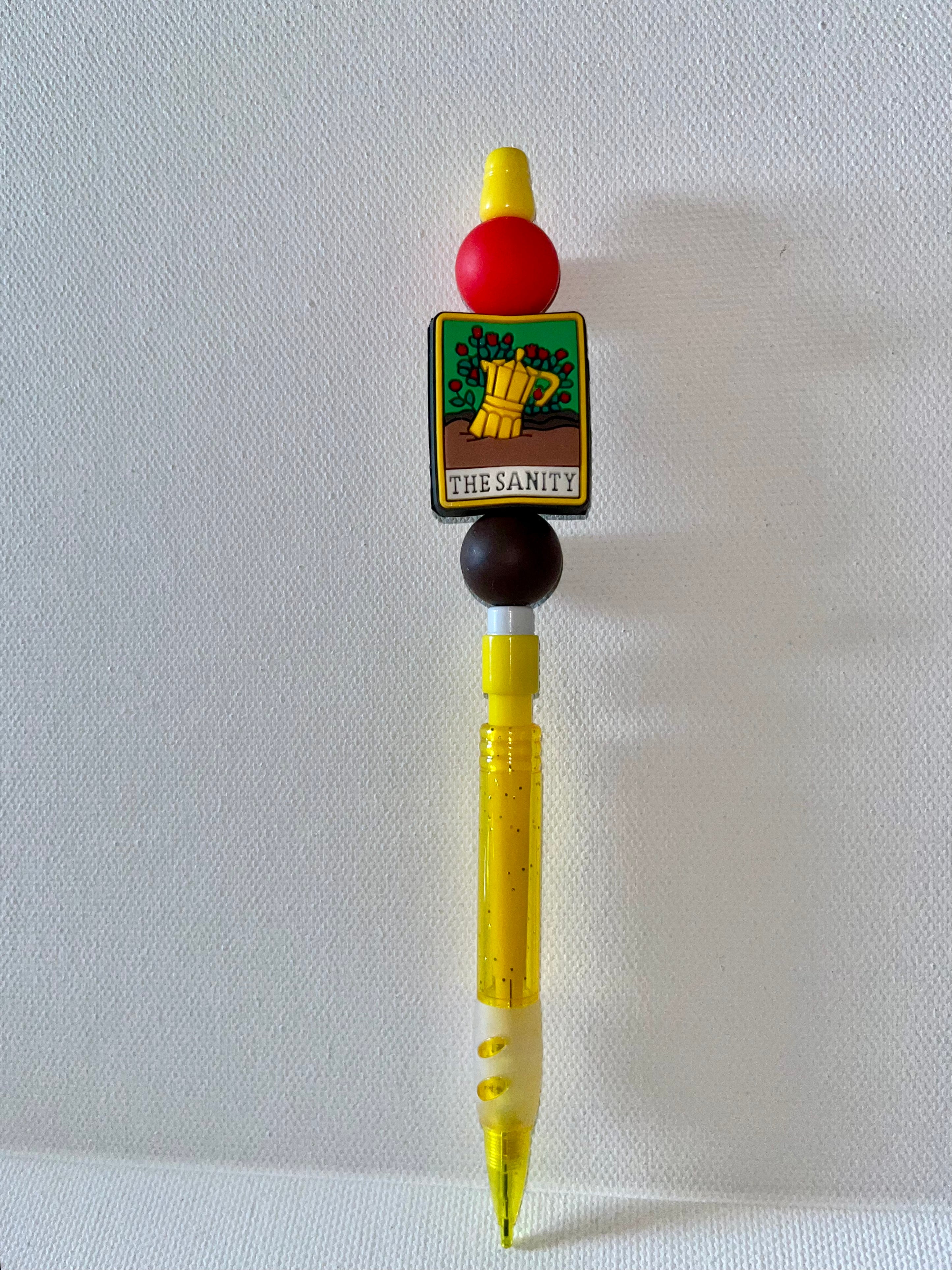 Yellow Novelty 'The Sanity' Decorative Mechanical Pencil